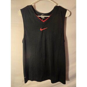 Mens Nike Tank Top Black Sleeveless Shirt Size Small Vented Back S